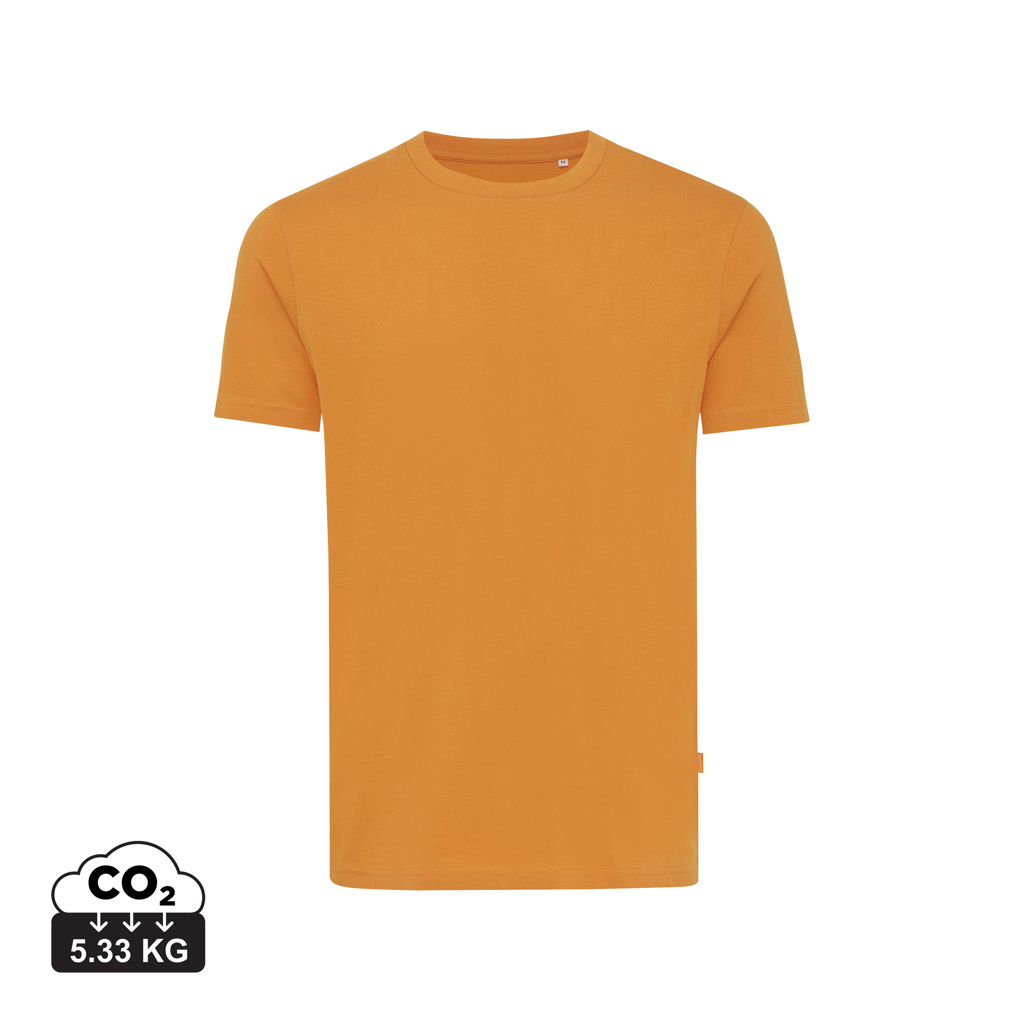 T-shirt unisexe publicitaire en coton recyclé 180g Iqoniq Bryce sundial orange